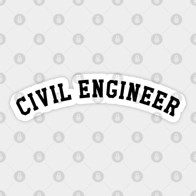 Civil Engineer Sticker by KC Happy Shop